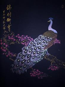 潘文伟 |《锦羽冲霄》| 花鸟·金粉画 | 2014年