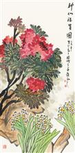 《神仙福贵图》  138×69cm 写意系列 纸本水墨 2015年