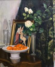 《柿子红了》50x60cm 布面油画 2017年