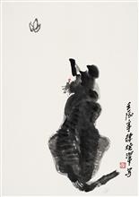 《物趣天真》45x69cm 写意花鸟 纸本水墨 2012年