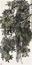 《中秋时节》70x138cm 写意花鸟 纸本设色 2012年