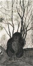 《峨眉山灵猴》写意花鸟 2016年