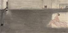 《寂然的狂喜-2》136x68cm 纸本设色 2016年
