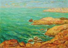 《海岸》50x70cm 布面油画 2017年