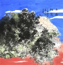 《山居·1》68×68cm 纸本水墨 2017年
