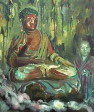《佛语系列·5》60x50cm 布面油画 2013年