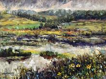《湿地》 布面油画 风景 2016年
