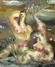 《人与自然·10》120x100cm 布面油画 2007年