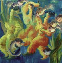 《人与自然·27》150x150cm 布面油画 2007年