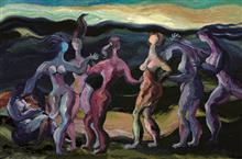 《人与自然·54》60x80cm 布面油画 2007年