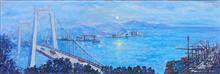 《新港之月》120x280cm 布面油画 2013年