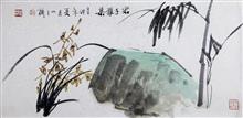 《君子雅集》写意花卉·兰竹 纸本水墨设色 2011年
