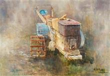 《拖拉机》76x110cm 布面油画 2013年