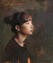 《女孩肖像写生》40x50cm 油彩 亚麻布 2015年7月