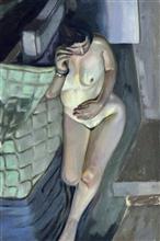 《女人体》40x60cm 人体 布面油画