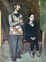 《空间》60x80cm 人物题材 布面油画
