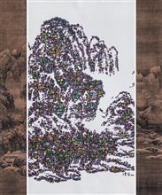 《经典 今典NO.2》145×120cm 宣纸 水墨 丙烯 矿物色 2014年