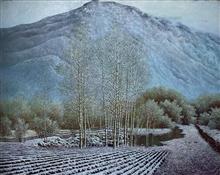 《威虎山下的田园》100x80cm 风景题材 布面油画