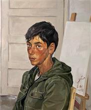 《塔吉克少年》新疆写生 布面油画 2018年