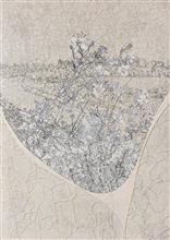 《草衣No.31》， 紙漿、併用版，90x65cm，2014