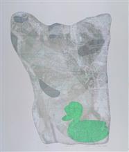 《水衣No.13》，絹版，100x80cm，2008 