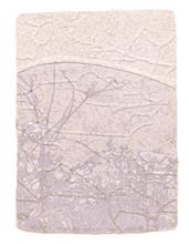 《水痕草衣No.2-3》，絹版、凹版，25×18cm，2011