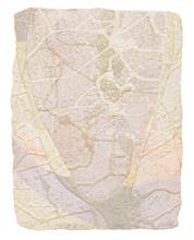 《水痕雲朵No.2-5》，絹版、凹版，25×18cm，2011