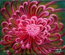 《時光菊》，油彩，53x45.5cm，2014