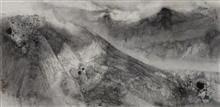 《山迹云象NO46》 水墨 贵州土纸 70×140cm 2013