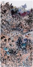 水墨山水  138×69cm   纸本设色  2002年_副本