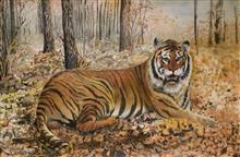 《秋老虎》，宣紙，103×63cm，2010