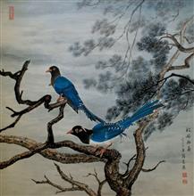《松林憂禽》，宣紙，78×70cm，2011