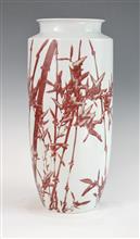 高洁-高度54cm-肚径25cm-200件-釉里红瓷瓶-2012年