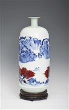 蜀山楚水2-高度54cm--肚径23cm-200件-青花釉里红瓷瓶-2011年