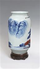 云白山奇2-高度41cm--肚径22cm-150件-青花釉里红瓷瓶-2009年