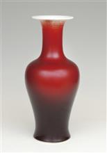 100件郎窑红釉花篮瓶-高33.5cm-肚径16cm-口径9.5cm-底径11cm