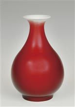 100件郎窑红釉玉壶春瓶-高29.5cm-肚径19cm-口径10cm-底径10cm
