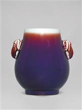 150件玫瑰紫釉福桶瓶-高29.5cm-肚径23cm-口径14cm-底径25cm-中国历史博物馆收藏