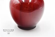 30件郎窑红釉法口天球瓶-高20.5cm 肚径10.5cm 口径6.5cm 底径6cm-4