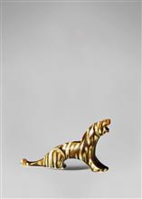玛瑙釉老虎-高15cm-长24cm