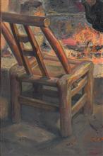 火塘.火 ——围炉夜话，210x130cm，2013，（局部）