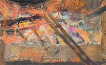 火塘.火 ——围炉夜话，210x130cm，2013，（局部1）