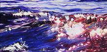《西湖风光五--闪耀》100×50cm  布面油画 2020年
